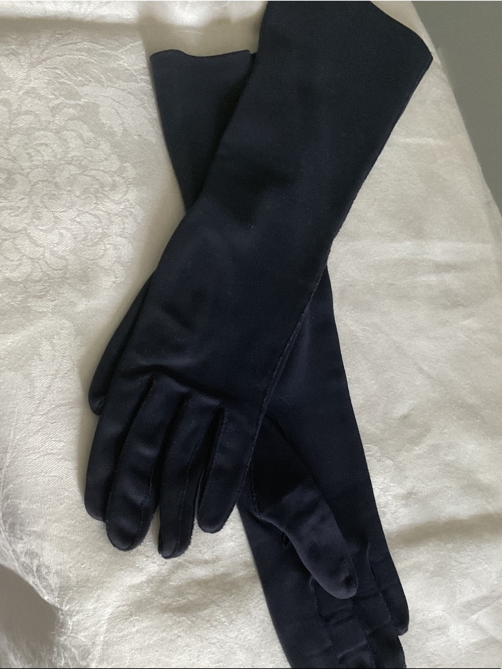 Black cotton gloves